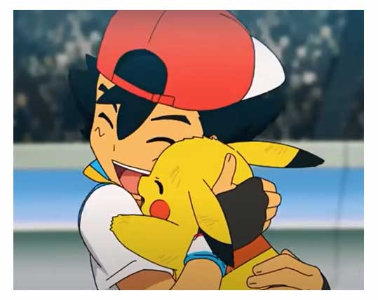 Desenho Ash e Serena! (E Pikachu)